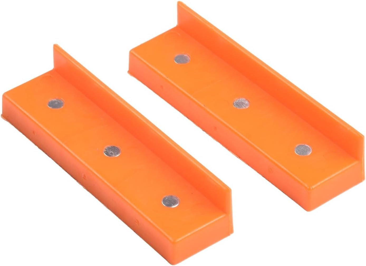 Soft Pad Jaw Rubber for Metal Vise Bench Machine Tools, 5 Inch, 2 Pieces, Strong Grip, Protective Pads (Orange)